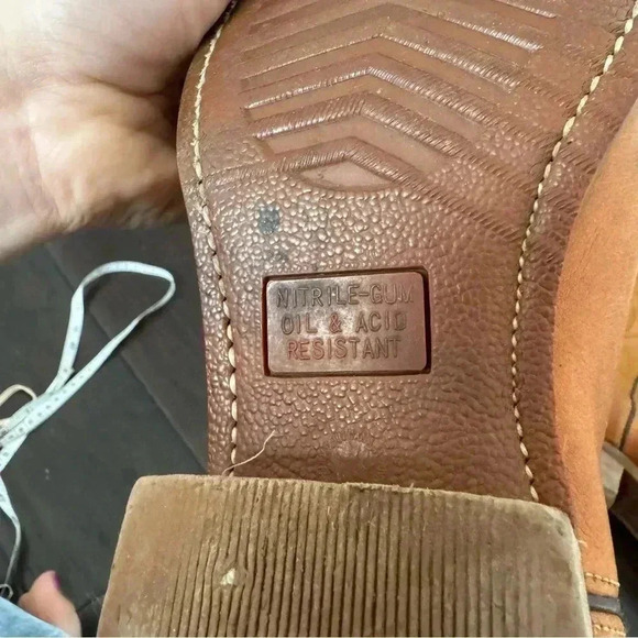 Cowboy boots in tan  9.5M western cowboy - Picture 6 of 7